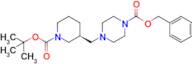 Benzyl (S)-4-((1-(tert-butoxycarbonyl)piperidin-3-yl)methyl)piperazine-1-carboxylate