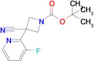 Tert-butyl 3-cyano-3-(3-fluoropyridin-2-yl)azetidine-1-carboxylate