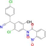 N-(5-chloro-4-((4-chlorophenyl)(cyano)methyl)-2-methylphenyl)-2-nitrobenzamide