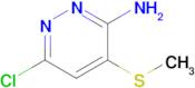 6-Chloro-4-(methylthio)pyridazin-3-amine