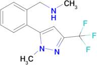 N-methyl-1-(2-(1-methyl-3-(trifluoromethyl)-1H-pyrazol-5-yl)phenyl)methanamine