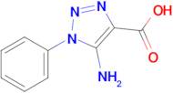 5-Amino-1-phenyl-1H-1,2,3-triazole-4-carboxylic acid