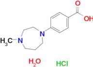 4-(4-Methyl-1,4-diazepan-1-yl)benzoic acid hydrochloride hydrate