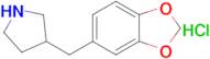 3-(Benzo[d][1,3]dioxol-5-ylmethyl)pyrrolidine hydrochloride