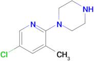 1-(5-Chloro-3-methylpyridin-2-yl)piperazine