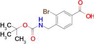 3-Bromo-4-(((tert-butoxycarbonyl)amino)methyl)benzoic acid