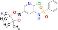 N-(2-Chloro-5-(4,4,5,5-tetramethyl-1,3,2-dioxaborolan-2-yl)pyridin-3-yl)benzenesulfonamide