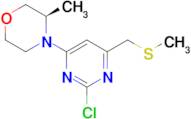 (R)-4-(2-Chloro-6-((methylthio)methyl)pyrimidin-4-yl)-3-methylmorpholine