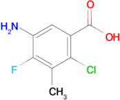 5-Amino-2-chloro-4-fluoro-3-methylbenzoic acid