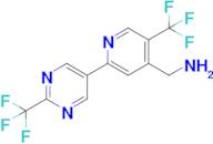 (5-(Trifluoromethyl)-2-(2-(trifluoromethyl)pyrimidin-5-yl)pyridin-4-yl)methanamine