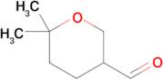 6,6-Dimethyltetrahydro-2H-pyran-3-carbaldehyde