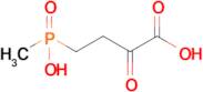 4-(Hydroxy(methyl)phosphoryl)-2-oxobutanoic acid