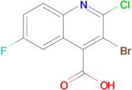 3-Bromo-2-chloro-6-fluoroquinoline-4-carboxylic acid