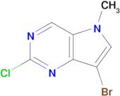 7-Bromo-2-chloro-5-methyl-5H-pyrrolo[3,2-d]pyrimidine