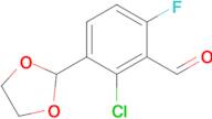 2-Chloro-3-(1,3-dioxolan-2-yl)-6-fluorobenzaldehyde