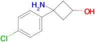 3-Amino-3-(4-chlorophenyl)cyclobutanol