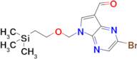 2-Bromo-5-((2-(trimethylsilyl)ethoxy)methyl)-5H-pyrrolo[2,3-b]pyrazine-7-carbaldehyde