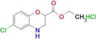 Ethyl 6-chloro-3,4-dihydro-2H-benzo[b][1,4]oxazine-2-carboxylate hydrochloride