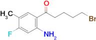 1-(2-Amino-4-fluoro-5-methylphenyl)-5-bromopentan-1-one