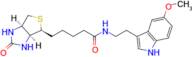 N-(2-(5-Methoxy-1H-indol-3-yl)ethyl)-5-((3aS,4S,6aR)-2-oxohexahydro-1H-thieno[3,4-d]imidazol-4-yl)…