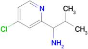 1-(4-Chloropyridin-2-yl)-2-methylpropan-1-amine