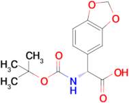 (R)-2-(Benzo[d][1,3]dioxol-5-yl)-2-((tert-butoxycarbonyl)amino)acetic acid