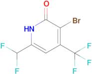 3-Bromo-6-(difluoromethyl)-4-(trifluoromethyl)pyridin-2(1H)-one