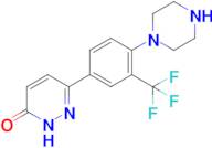 6-(4-(Piperazin-1-yl)-3-(trifluoromethyl)phenyl)pyridazin-3(2H)-one