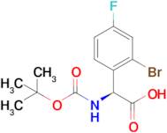 (S)-2-(2-Bromo-4-fluorophenyl)-2-((tert-butoxycarbonyl)amino)acetic acid