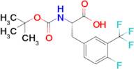 (S)-2-((tert-Butoxycarbonyl)amino)-3-(4-fluoro-3-(trifluoromethyl)phenyl)propanoic acid