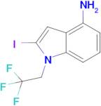 2-Iodo-1-(2,2,2-trifluoroethyl)-1H-indol-4-amine