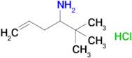 2,2-Dimethylhex-5-en-3-amine hydrochloride