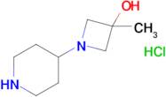 3-Methyl-1-(piperidin-4-yl)azetidin-3-ol hydrochloride