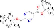 2-(((tert-Butyldimethylsilyl)oxy)methyl)-5-(4,4,5,5-tetramethyl-1,3,2-dioxaborolan-2-yl)pyrimidine