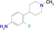 3-Fluoro-4-(1-methylpiperidin-4-yl)aniline