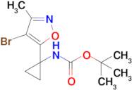 tert-Butyl (1-(4-bromo-3-methylisoxazol-5-yl)cyclopropyl)carbamate