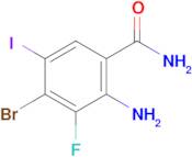 2-Amino-4-bromo-3-fluoro-5-iodobenzamide