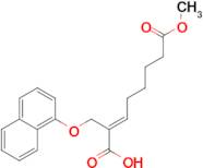 (E)-8-Methoxy-2-((naphthalen-1-yloxy)methyl)-8-oxooct-2-enoic acid