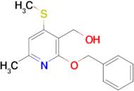 (2-(Benzyloxy)-6-methyl-4-(methylthio)pyridin-3-yl)methanol