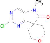 2'-Chloro-5'-methyl-2,3,5,6-tetrahydrospiro[pyran-4,7'-pyrrolo[3,2-d]pyrimidin]-6'(5'H)-one