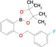 2-(2-((3-Fluorobenzyl)oxy)phenyl)-4,4,5,5-tetramethyl-1,3,2-dioxaborolane