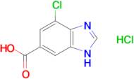 4-chloro-1H-1,3-benzodiazole-6-carboxylic acid hydrochloride