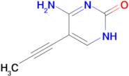 4-amino-5-(prop-1-yn-1-yl)-1,2-dihydropyrimidin-2-one