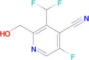 3-(Difluoromethyl)-5-fluoro-2-(hydroxymethyl)isonicotinonitrile