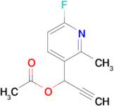 1-(6-Fluoro-2-methylpyridin-3-yl)prop-2-yn-1-yl acetate