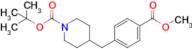 Tert-Butyl 4-(4-(methoxycarbonyl)benzyl)piperidine-1-carboxylate