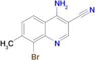 4-Amino-8-bromo-7-methylquinoline-3-carbonitrile