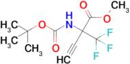 Methyl 2-((tert-butoxycarbonyl)amino)-2-(trifluoromethyl)but-3-ynoate