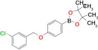 2-(4-((3-Chlorobenzyl)oxy)phenyl)-4,4,5,5-tetramethyl-1,3,2-dioxaborolane