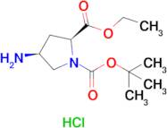 1-(tert-Butyl) 2-ethyl (2S,4S)-4-aminopyrrolidine-1,2-dicarboxylate hydrochloride